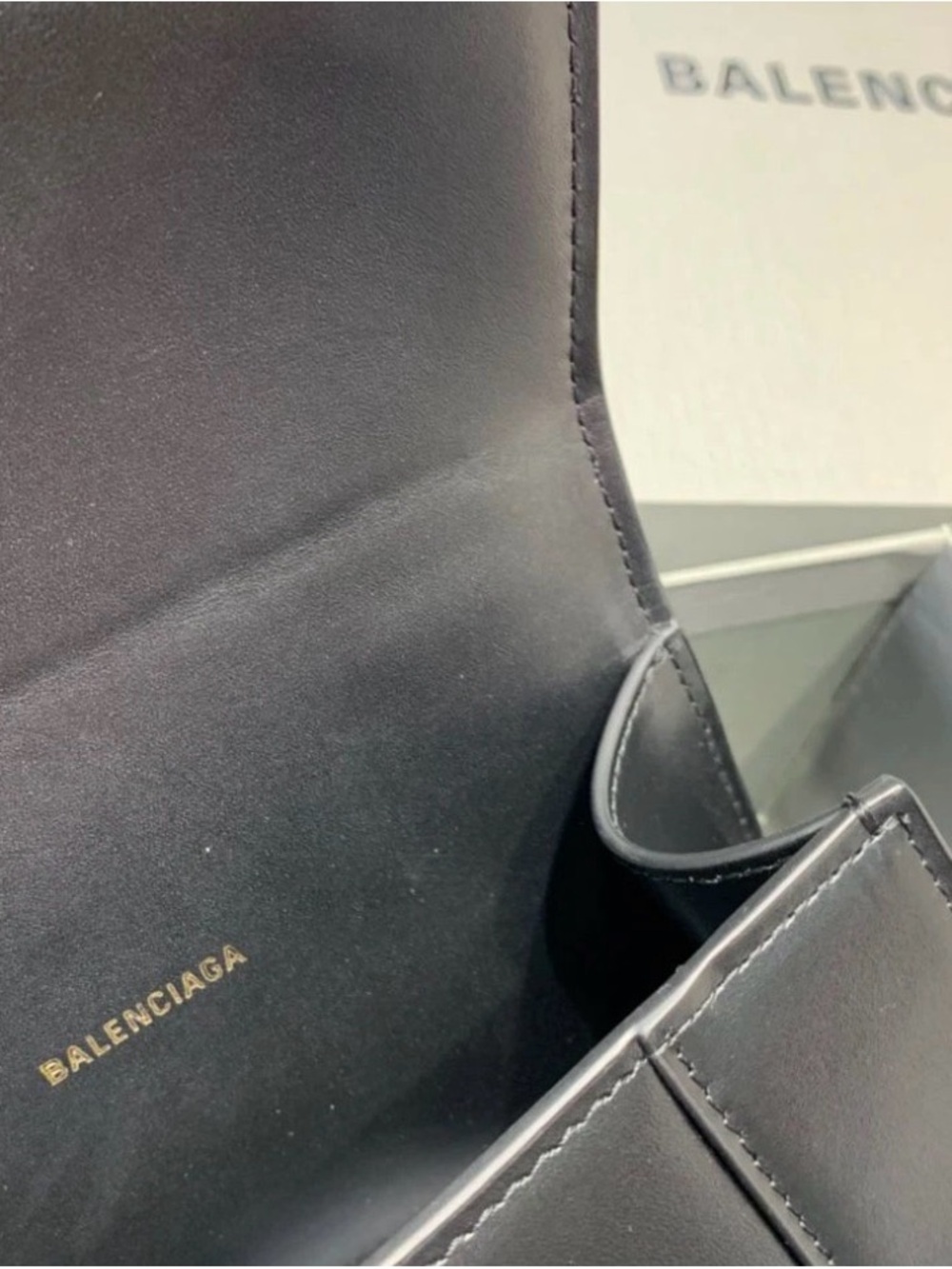 Balenciaga Black Mini Top-Handle Bag with Gold Hardware - Picture 8 of 9